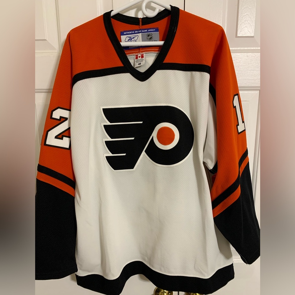 2006-07 Authentic Philadelphia Flyers Hockey Jersey, Simon Gagne, size 48.